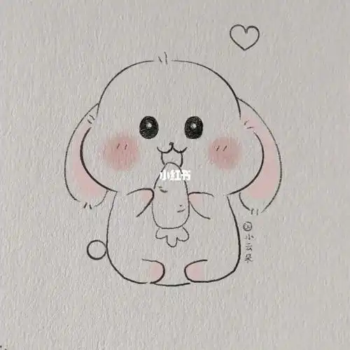 超萌小兔子简笔画教程分享