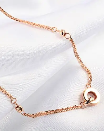 黛慕妮demone珠宝专场2.05克18k玫瑰金手链dj0009_唯品会