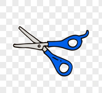 办公文具剪刀卡通文具图片素材