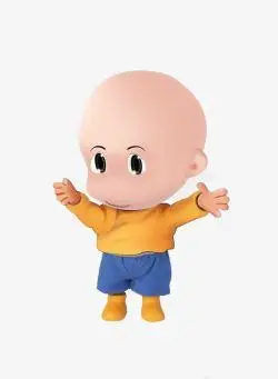 可爱光头报备微笑