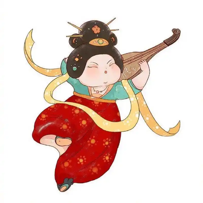 可可爱爱 唐朝仕女图素材,刷到就被可爱到63 6165