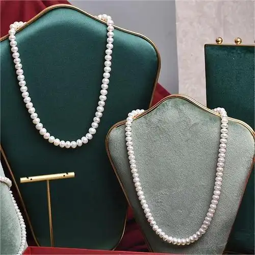 诸暨珍珠项链真珍珠高级感天然淡水珠圆母亲节礼物送妈妈轻奢项链