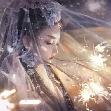 流泪古风女头像