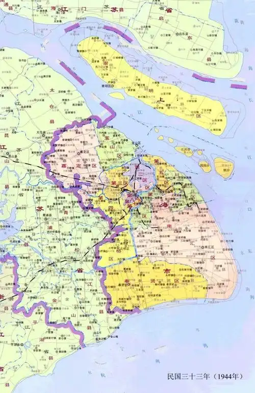 上海历史行政地图的沿革及图谱集