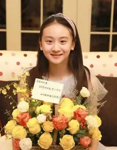 田亮女儿cindy的12岁生日照,穿浅灰色薄纱裙,化身甜橙女孩_色彩_显得