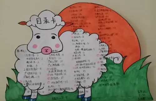 五(1)班读书目录卡展示