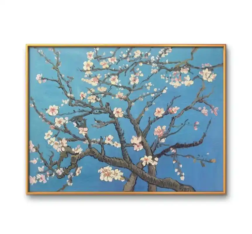 《盛开的杏花》梵高在1888年至1890年间在法国南部阿尔 - 抖音