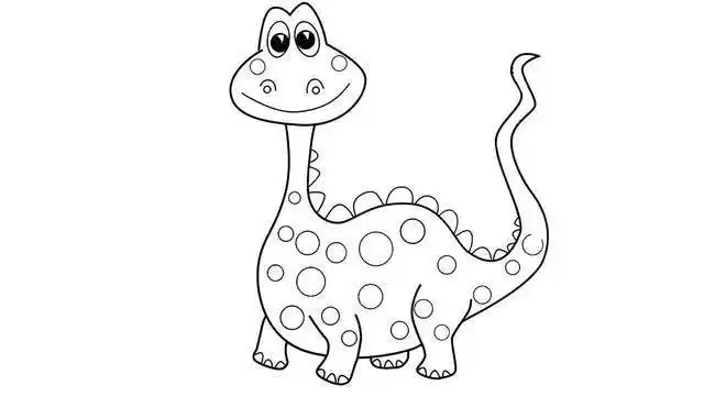 儿童涂鸦简笔画给可爱的翼龙涂上颜色