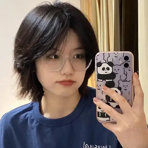 日系狼尾假发 网红同款狼尾假发男女通用帅气日系鲻鱼头中性风时尚