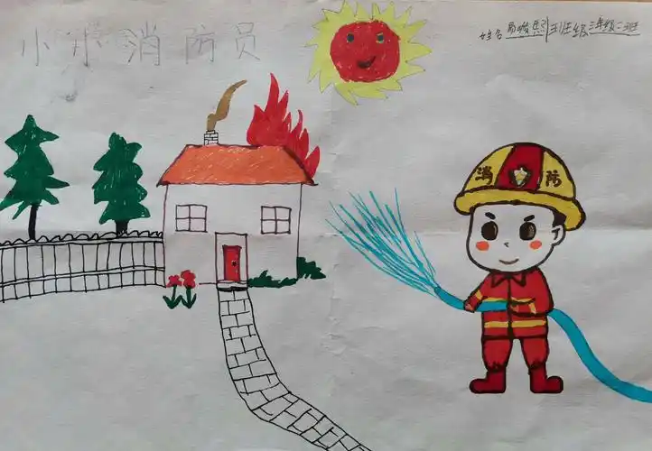 新市中心完小我是小小消防员作品展
