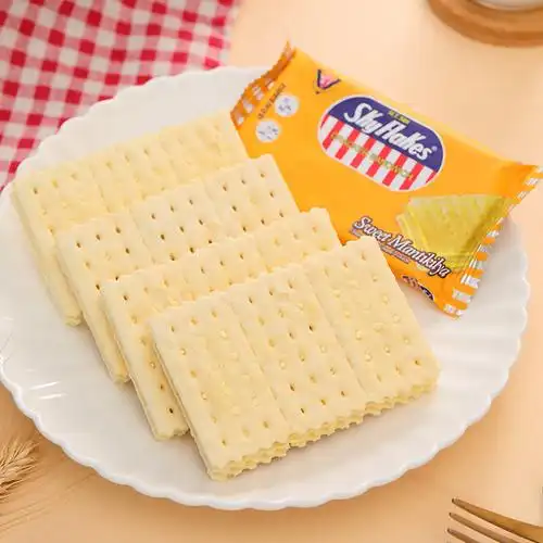菲律宾进口安威山空中霸王黄油牛奶夹心饼干代餐饱腹休闲零食300g