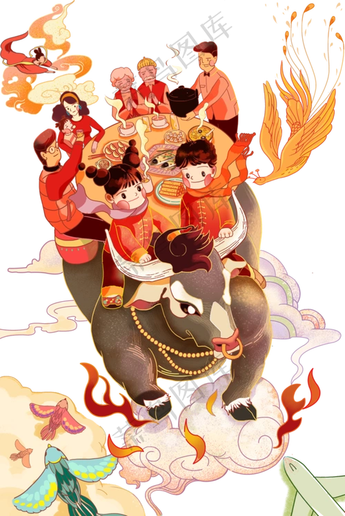 2021年牛气冲天(3545x5315(dpi:300))psd模版下载