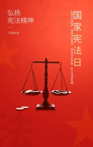 【宪法宣传周】海报——弘扬宪法精神 推进依法治国