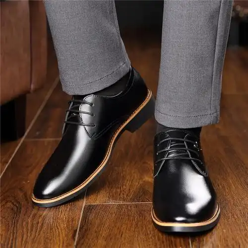 花花公子playboy休闲男士皮鞋系带低帮休闲舒适皮鞋z9118