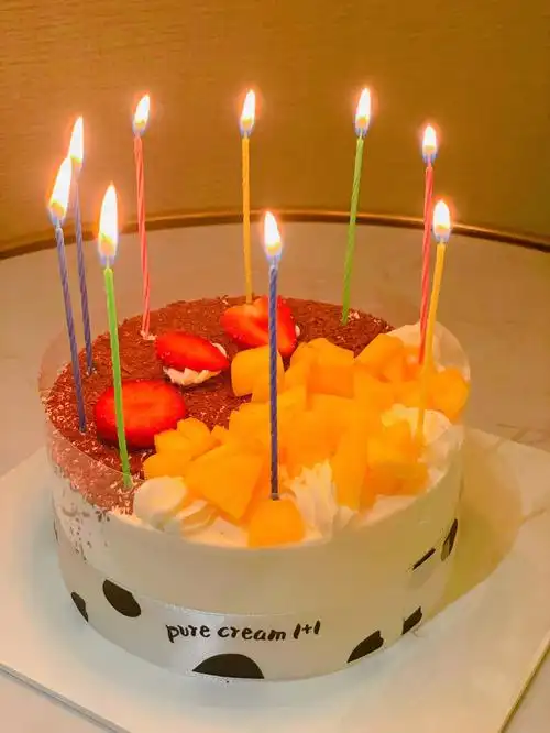 生日粗卡第一次帮姐妹买蛋糕过生日02