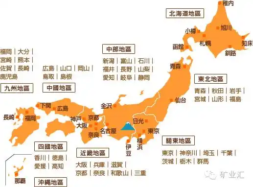 由于日本的地面将近2/3为新生界及新期火成岩之喷出岩,地质构造运动