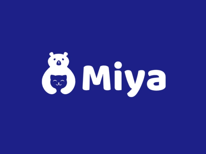 简约创意抱抱熊logo设计