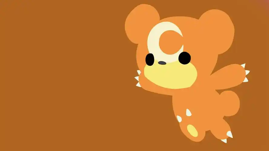 可爱小熊简约4k壁纸壁纸(小清新静态壁纸) - 静态壁纸下载 - 元气壁纸