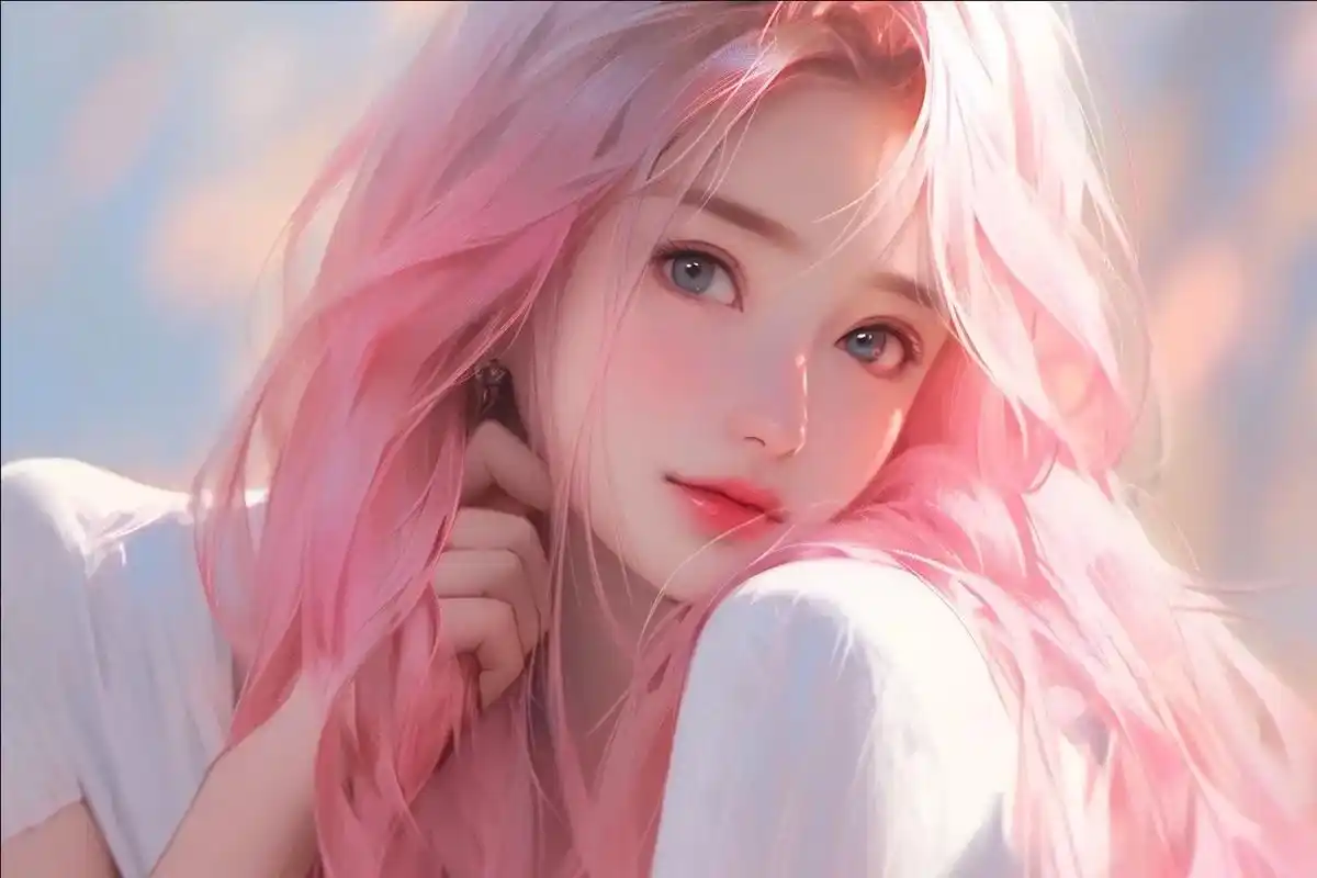 粉色系少女#ai绘画 #优质头像 #甜美女孩 #手机墙纸 # - 抖音