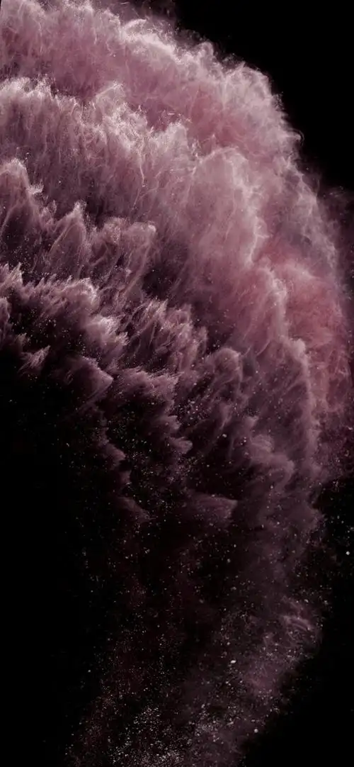 iphone 11 pro max官方粉色创意锁屏,标志-手机壁纸