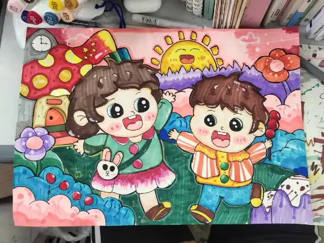 幼师临摹主题画