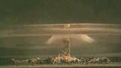 核武器爆炸gif图发生核爆时跳进下水道中是否可避免初始的爆炸