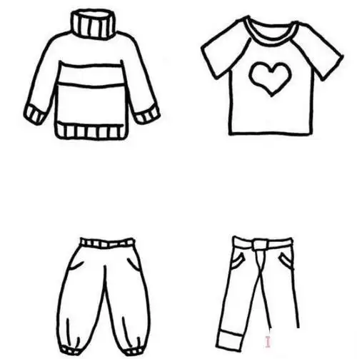 各种好看的衣服怎么画简单可爱衣服简笔画图片