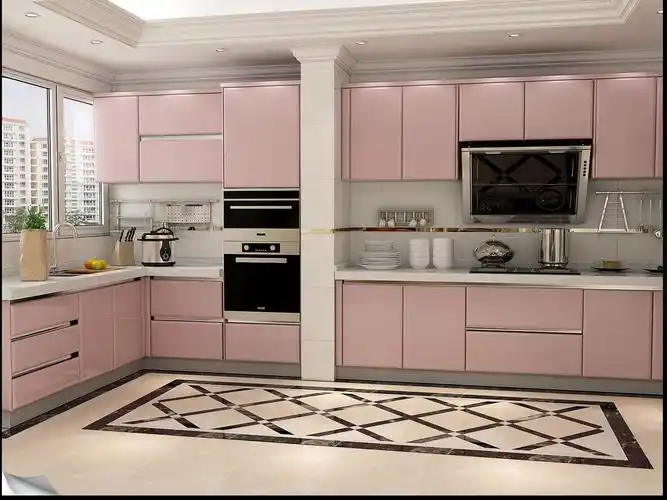 粉色橱柜门效果图大全煮妇们的梦幻厨房