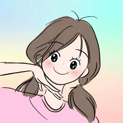可爱女孩手绘头像元气可爱的小姐姐