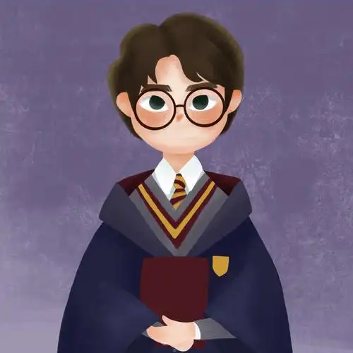 哈利波特半身像绘画过程