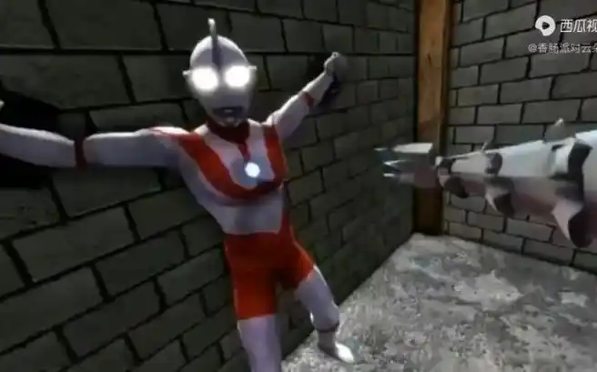 奥特曼的计时器被钻头钻坏了