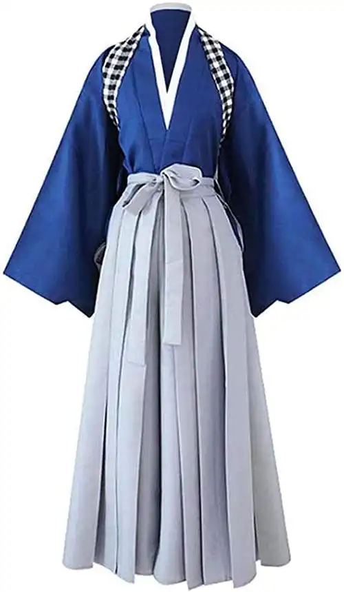 男士 kendo hakama aikido 日本武士服装柔道武术制服