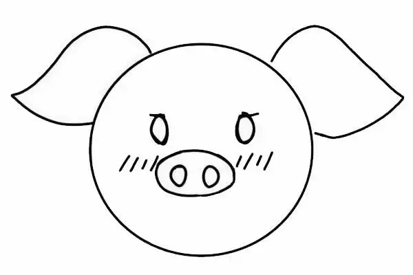 动漫设计制作卡通小猪简笔画步骤教程