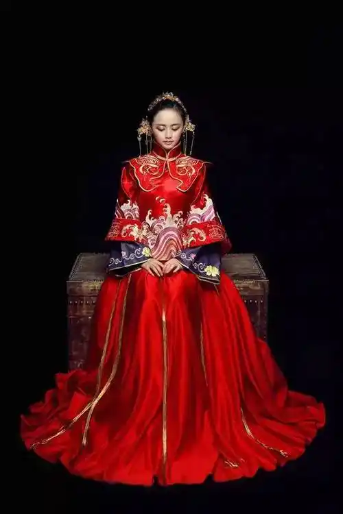 礼服|嫁衣|婚礼|大红|凤冠霞帔_网易订阅