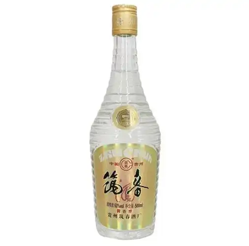 贵州老八大酱香型白酒53度筑春酒复古80年代老酒整箱500ml6瓶箱一箱