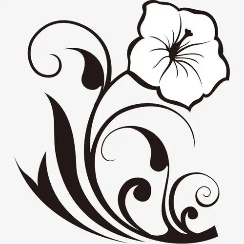 花卉植物花纹矢量素材