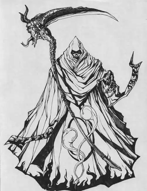 死神纹身:含义寓意,忌讳讲究,手稿推荐