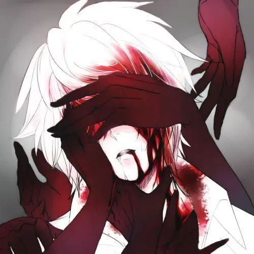 二次元流血头像