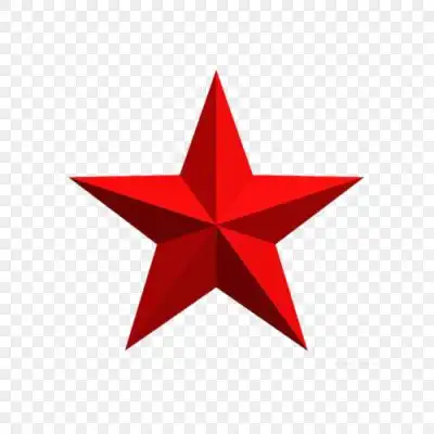 鲜艳的红色五角星
