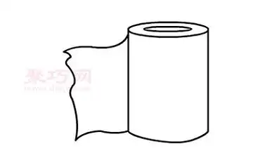 卫生纸画法图解一起来学卫生纸简笔画