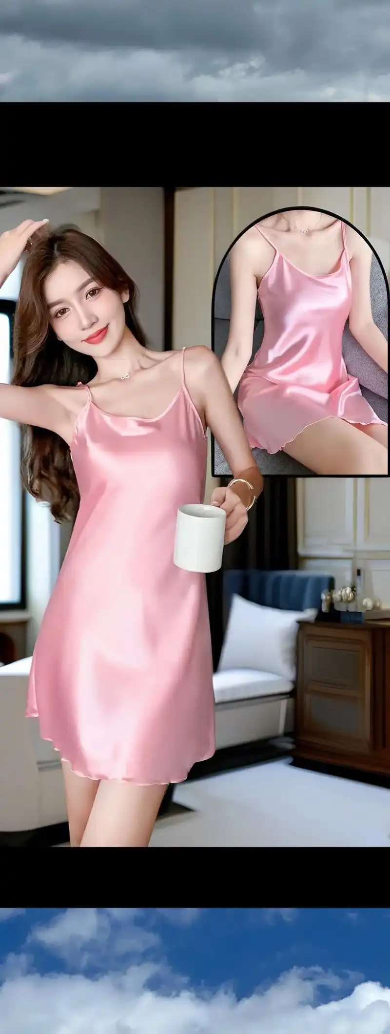 新款绝美冰丝睡裙来喽!