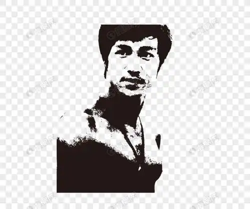 矢量李小龙人物剪影素材元素素材格式_设计素材免费下载_vrf高清图片4