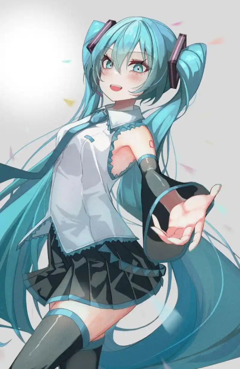初音未来#二次元美图#  画师:鋭川する pixiv:110322216