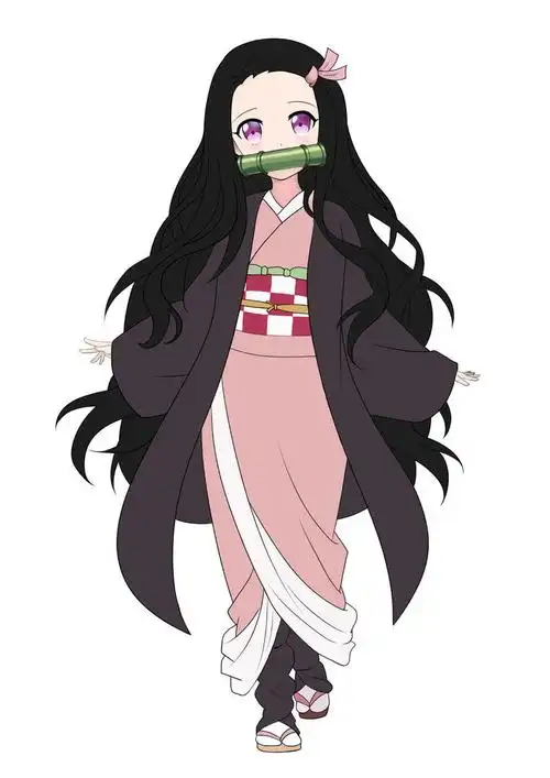 祢豆子插画图片壁纸