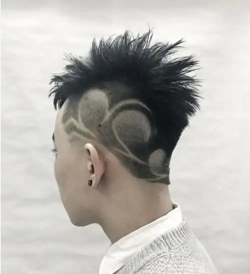 男士刻痕发型,帅气又有型!