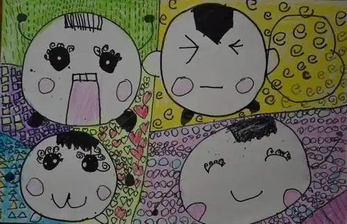 喜怒哀乐/少儿绘画作品/儿童画/网络美术馆_中国少儿美术教育网