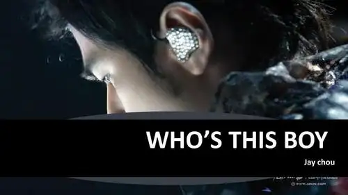 5分钟英文演讲 whos this boy? jay chou