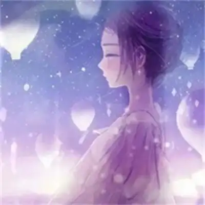 自带冷艳与伤感的紫色系唯美女头像超仙气女生高清动漫图片大全