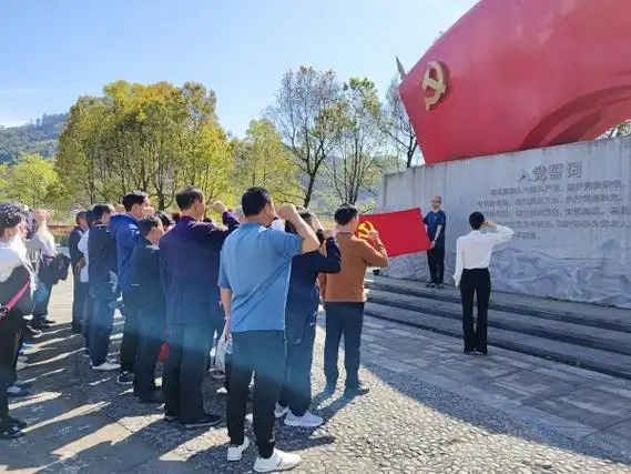 党员们重温入党誓词.盘溪河社区供图