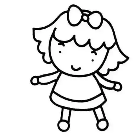 简笔人物画可爱人物简笔画